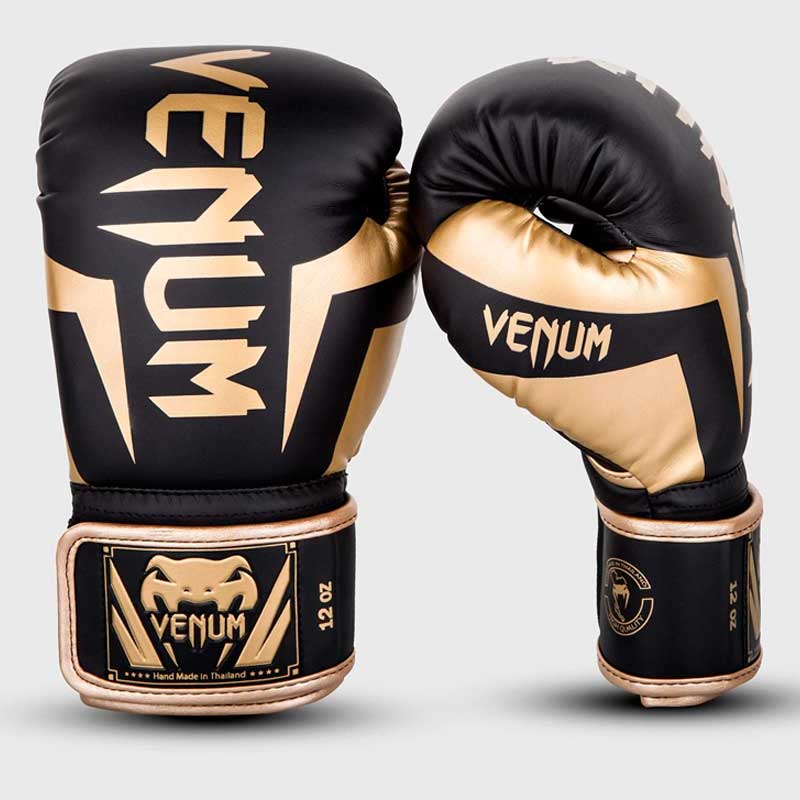 Gants de boxe Venum Elite noir / or > Livraison Gratuite