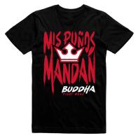 T-shirt Bouddha My Fists Rule - noir