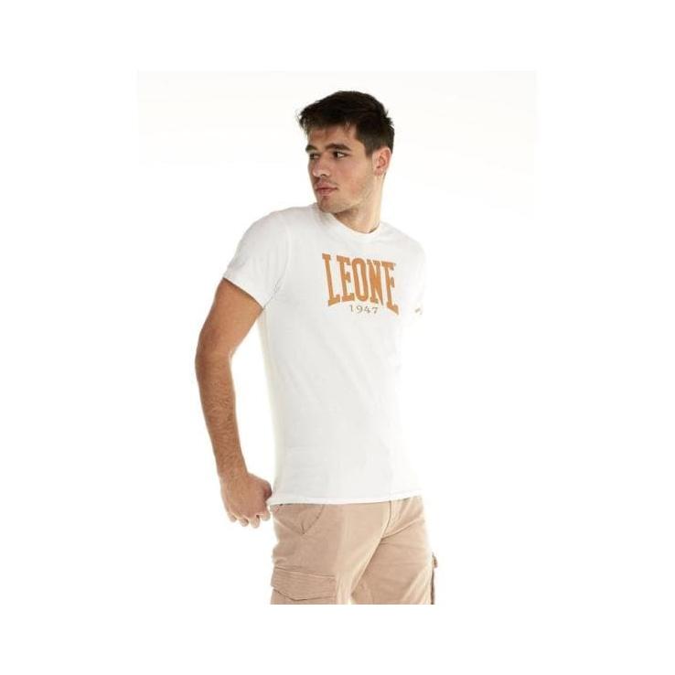 T-shirt Leone Shades à manches courtes - blanc / orange