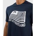 T-shirt Venum Made in Fightland bleu marine/blanc