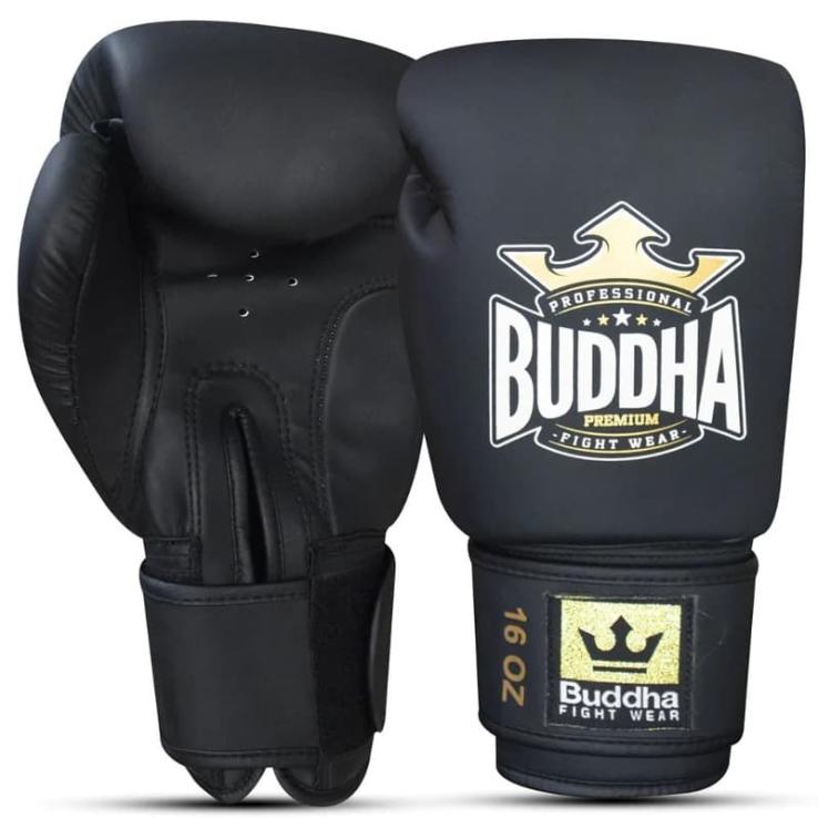 Gants de boxe Buddha Thailand noir mat