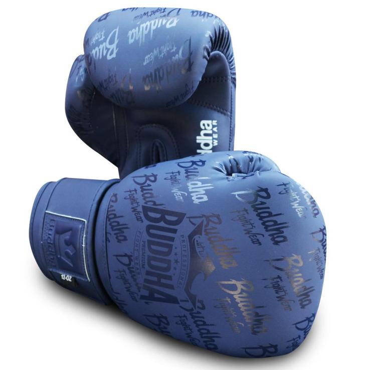 Gants de boxe Buddha Top Premium bleu marine mat