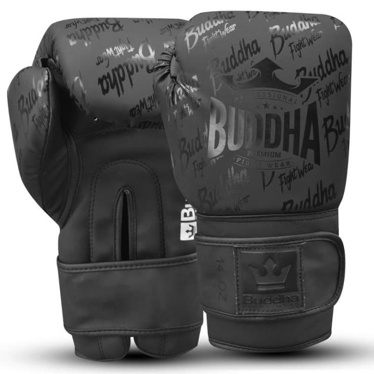 Gants de boxe Buddha Top Premium noir mat