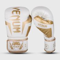Gants de boxe Venum Elite blanc / or