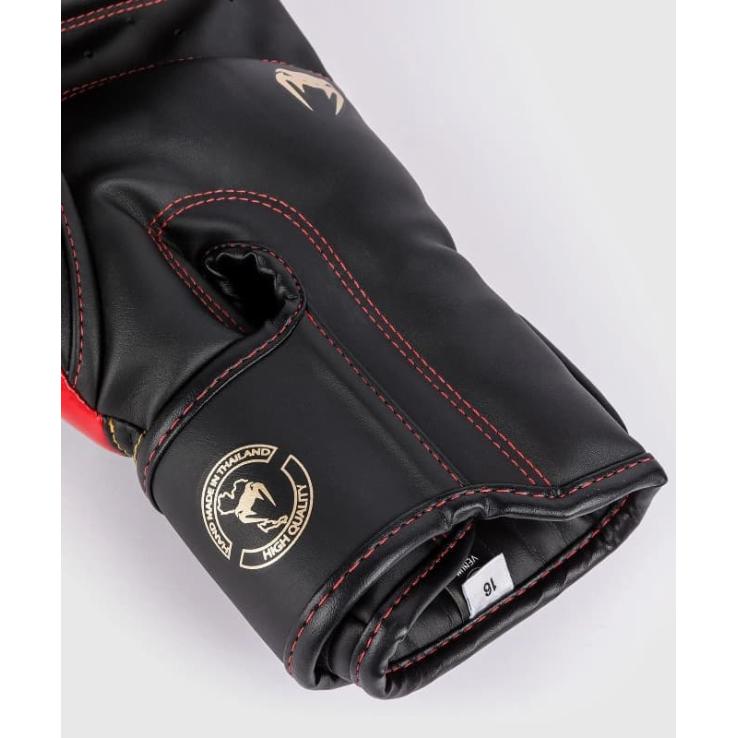 Gants de boxe Venum Elite Noir/Or/Rouge