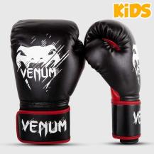Gants de boxe Venum pour enfants Contender noir / rouge