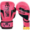 Gants de boxe Venum Kids Elite rose fluor