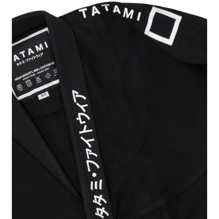 BJJ Kimono Tatami Katakana noir