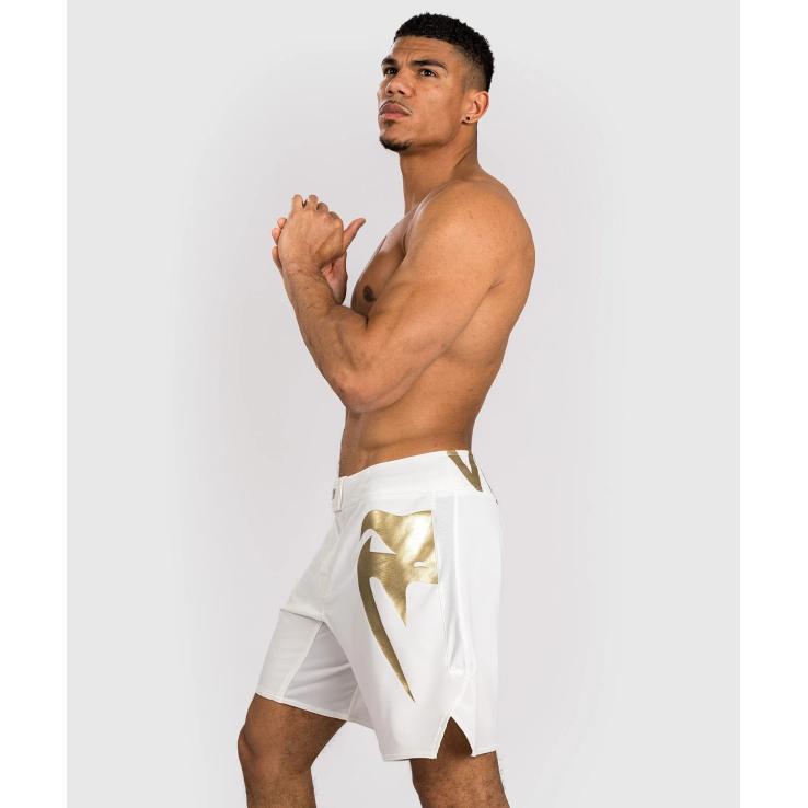 Pantalon Venum Light 5.0 MMA blanc / or