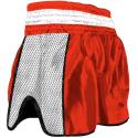 Shorts de Muay Thai Buddha Premium rouge/blanc