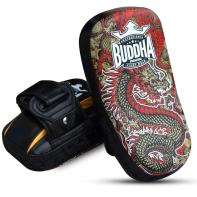 Coussinets de Muay Thai Dragon courbés en cuir Buddha S - rouge
