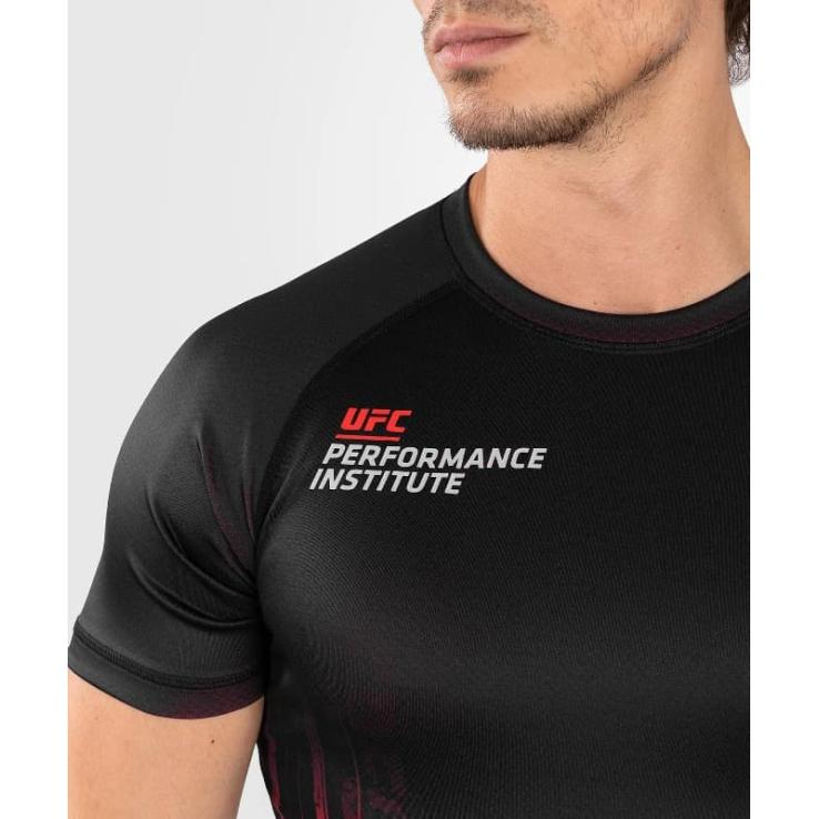 Rashguard Venum UFC Performance Institute 2.0 manches courtes noir / rouge