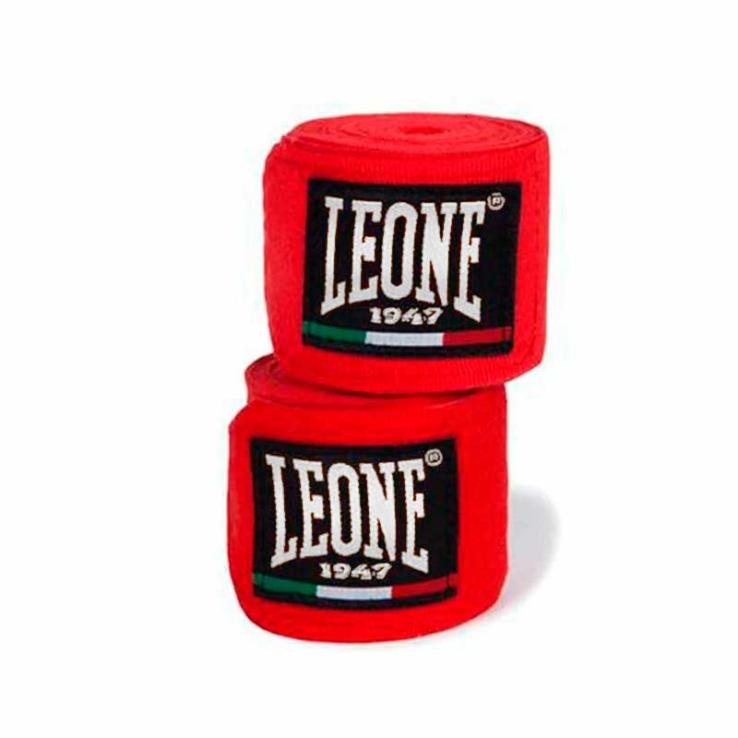 Bandages de Boxe Leone 4,5 m Rouge (Paire)