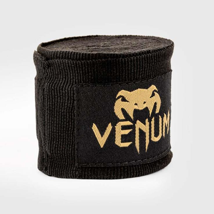 Bandages de boxe Venum noir / or (Paire)